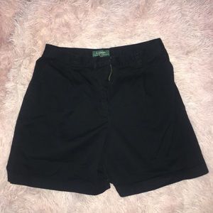 Ralph Lauren Petite Black Shorts